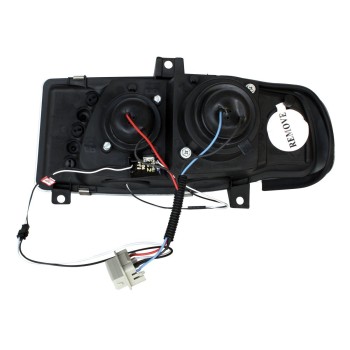 Φανάρια εμπρός Seat ibiza 6K (1993-2000) led - μαύρα , με λάμπες (Η1) - σετ 2τμχ. Φανάρια εμπρός Seat ibiza 6K (1993-2000) led - μαύρα , με λάμπες (Η1) - σετ 2τμχ.
