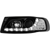 Φανάρια εμπρός Seat ibiza 6K (1993-2000) led - black , με λάμπες (Η1) - σετ 2τμχ.