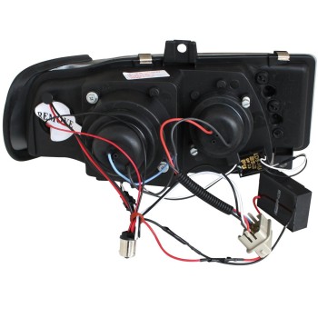 Φανάρια εμπρός Seat ibiza 6K (1993-2000) led - black , με λάμπες (Η1) - σετ 2τμχ. Φανάρια εμπρός Seat ibiza 6K (1993-2000) led - black , με λάμπες (Η1) - σετ 2τμχ.