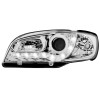Φανάρια εμπρός Seat ibiza 6K2 (2000-2002) led - chrome , με λάμπες (Η1) - σετ 2τμχ.