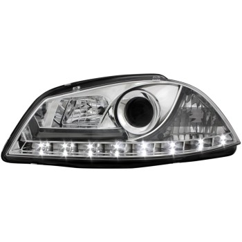 Φανάρια εμπρός Seat ibiza 6L (2002-2008) led - chrome , με λάμπες (Η1) - σετ 2τμχ. Φανάρια εμπρός Seat ibiza 6L (2002-2008) led - chrome , με λάμπες (Η1) - σετ 2τμχ.
