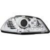 Φανάρια εμπρός Seat ibiza 6L (2003-2008) led - chrome , με λάμπες (Η1) - σετ 2τμχ.