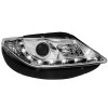 Φανάρια εμπρός Seat ibiza 6J (2008-2012) led - chrome , με λάμπες (Η1) - σετ 2τμχ.