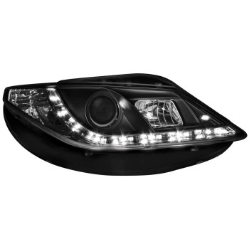 Φανάρια εμπρός Seat ibiza 6J (2008-2012) led - μαύρα , με λάμπες (Η1) - σετ 2τμχ. Φανάρια εμπρός Seat ibiza 6J (2008-2012) led - μαύρα , με λάμπες (Η1) - σετ 2τμχ.