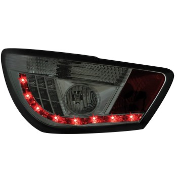 Πίσω φανάρια led Seat Ibiza 6J (2008-2012) - μαύρα - σετ 2τμχ.