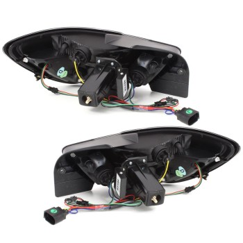 Πίσω φανάρια led Seat Ibiza 6J (2008-2012) - μαύρα - σετ 2τμχ.