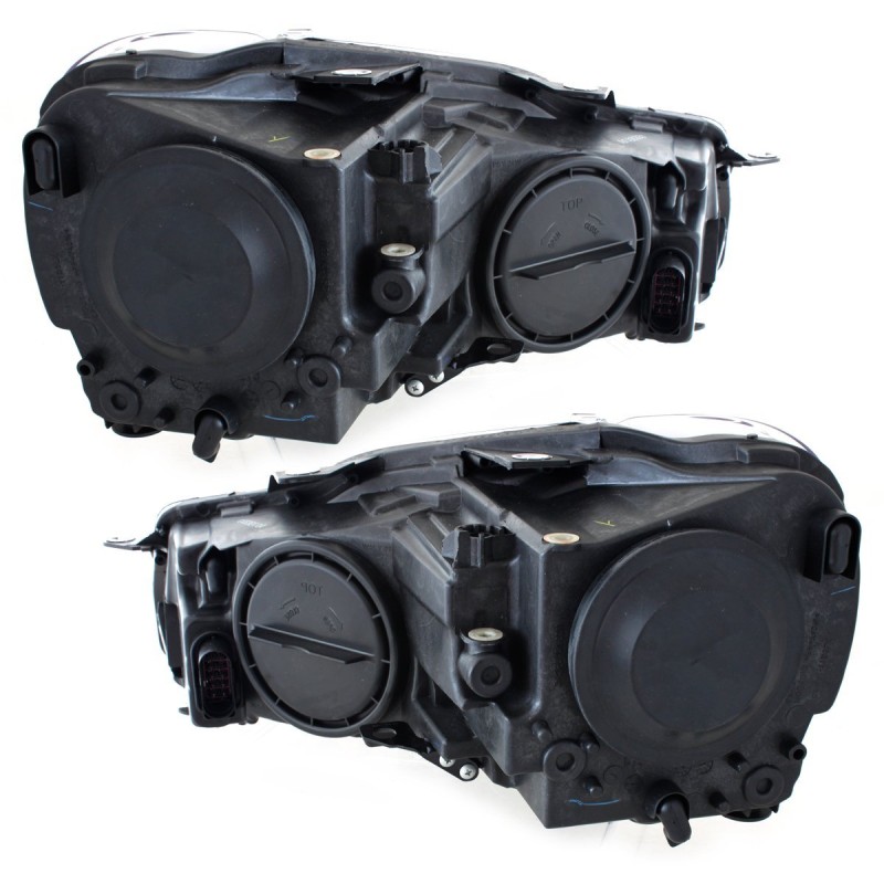 Φανάρια εμπρός Vw Golf 6 led angel eyes , χωρίς λάμπες (Η7) - σετ 2τμχ.