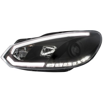 Φανάρια εμπρός Vw Golf 6 με DRL , με λάμπες (Η1) led - σετ 2τμχ. Φανάρια εμπρός Vw Golf 6 με DRL , με λάμπες (Η1) led - σετ 2τμχ.