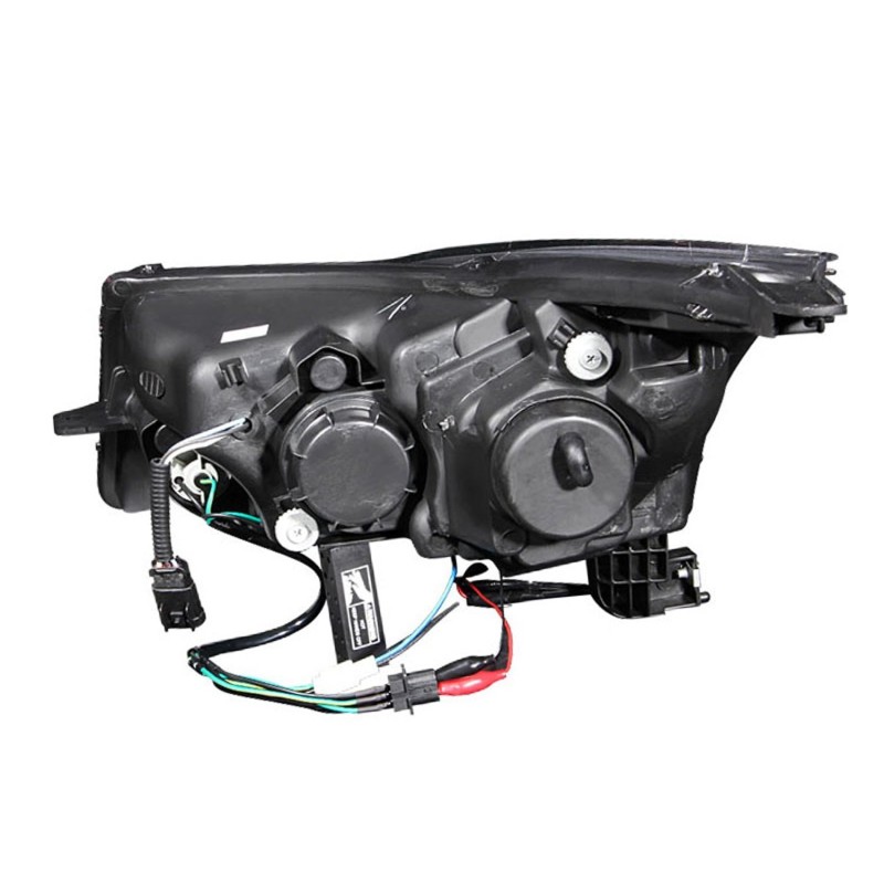Φανάρια εμπρός Chevrolet Cruze (2009-2012) led lightbar design - μαύρα , με λάμπες (Η1) - σετ 2τμχ.