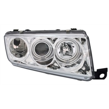 Φανάρια εμπρός Skoda Fabia (1999-2007) angel eyes, χωρίς λάμπες (Η7) - σετ 2τμχ.