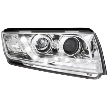 Φανάρια εμπρός Skoda Fabia (1999-2007) led , με λάμπες (Η1) - σετ 2τμχ.