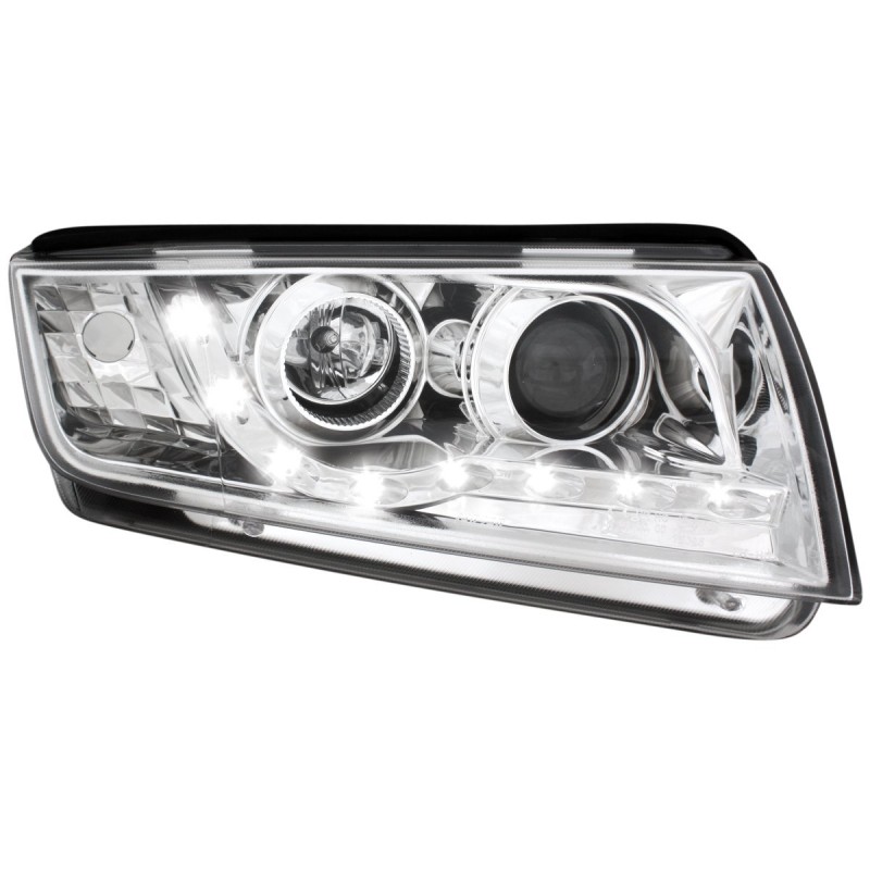 Φανάρια εμπρός Skoda Fabia (1999-2007) led , με λάμπες (Η1) - σετ 2τμχ.
