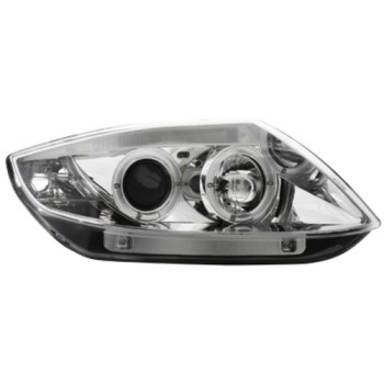 Φανάρια εμπρός BMW Z4 (2003-2009) angel eyes - CCFL , chrome , με λάμπες (Η1) - σετ 2τμχ.