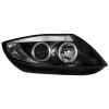 Φανάρια εμπρός BMW Z4 (2003-2009) angel eyes - CCFL , μαύρα , με λάμπες (Η1) - σετ 2τμχ.