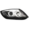 Φανάρια εμπρός BMW Z4 (2003-2009) angel eyes - CCFL , μαύρα , με λάμπες (Η1) - σετ 2τμχ.