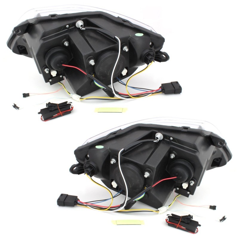 Φανάρια εμπρός BMW Z4 (2003-2009) angel eyes - CCFL , chrome , με λάμπες (Η1) - σετ 2τμχ.