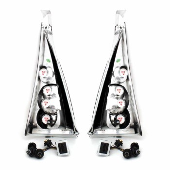 Πίσω φανάρια Citroen C3 (2002-2005) - chrome - σετ 2τμχ.