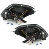 Φανάρια εμπρός Citroen C2 (2003-2008) angel eyes με led - chrome , με λάμπες (Η1) - σετ 2τμχ.