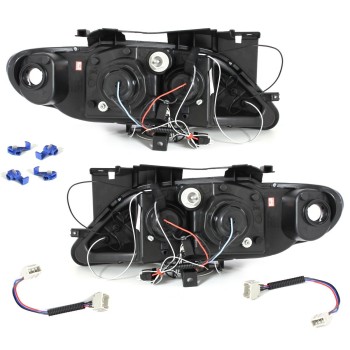 Φανάρια εμπρός Citroen Xsara (1997-2000) led angel eyes - chrome , με λάμπες (Η1) - σετ 2τμχ. Φανάρια εμπρός Citroen Xsara (1997-2000) led angel eyes - chrome , με λάμπες (Η1) - σετ 2τμχ.