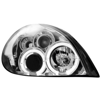 Φανάρια εμπρός Citroen Xsara (2000-2005) angel eyes - ηλεκτρική ρύθμιση -chrome , με λάμπες (Η1) - σετ 2τμχ. Φανάρια εμπρός Citroen Xsara (2000-2005) angel eyes - ηλεκτρική ρύθμιση -chrome , με λάμπες (Η1) - σετ 2τμχ.