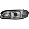Φανάρια εμπρός Opel Omega B (1994-1999) - chrome , με λάμπες (Η1) - σετ 2τμχ.