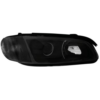 Φανάρια εμπρός Opel Omega B (1994-1999) - μαύρα , με λάμπες (Η1) - σετ 2τμχ.