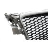 Μάσκα Audi A4 B8 (2008-2011) - RS LOOK ασημένιο - ματ, χωρίς σήμα