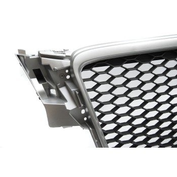 Μάσκα Audi A4 B8 (2008-2011) - RS LOOK ασημένιο - ματ, χωρίς σήμα Μάσκα Audi A4 B8 (2008-2011) - RS LOOK ασημένιο - ματ, χωρίς σήμα