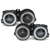 Φανάρια εμπρός BMW E30 (1982-1994) - μαύρα , χωρίς λάμπες (Η7) - σετ 2τμχ.