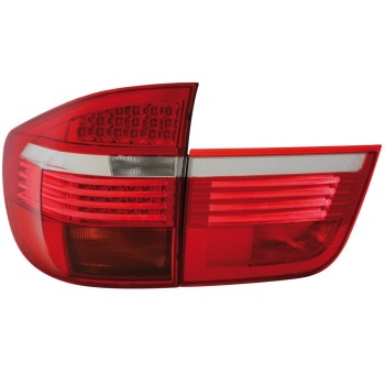 Πίσω φανάρια led BMW X5 (2007-2010) - chrome - σετ 2τμχ.