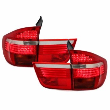 Πίσω φανάρια led BMW X5 (2007-2010) - chrome - σετ 2τμχ.