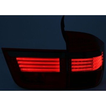 Πίσω φανάρια led BMW X5 (2007-2010) - φιμέ φλας - σετ 2τμχ.
