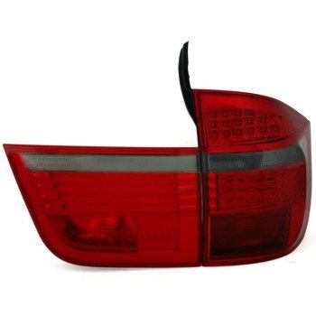 Πίσω φανάρια led BMW X5 (2007-2010) - φιμέ φλας - σετ 2τμχ.