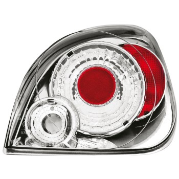 Πίσω φανάρια Ford Fiesta 4/5D (1996-2002) - chrome - σετ 2τμχ.