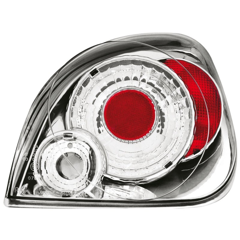 Πίσω φανάρια Ford Fiesta 4/5D (1996-2002) - chrome - σετ 2τμχ.