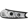 Φανάρια εμπρός Ford Mondeo (1996-2000) led - chrome , με λάμπες (Η1) - σετ 2τμχ.