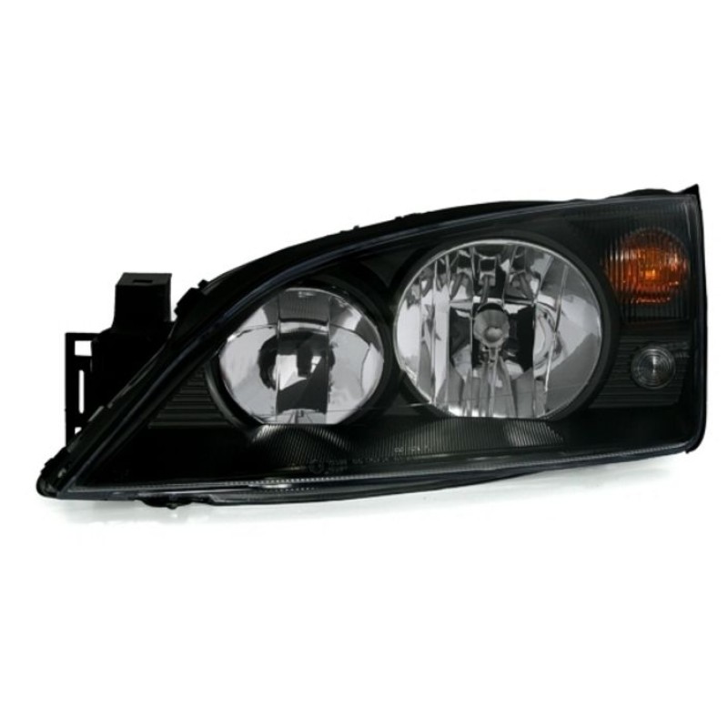 Φανάρια εμπρός Ford Mondeo (2000-2007) led - μαύρα , με λάμπες (Η1) - σετ 2τμχ.