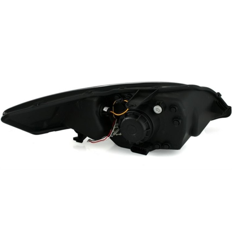 Φανάρια εμπρός Ford Mondeo (2007-2010) led - μαύρα , με λάμπες (Η1) - σετ 2τμχ.