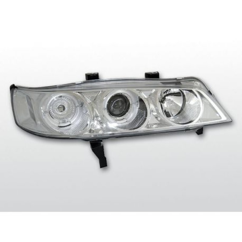 Φανάρια εμπρός Honda Accord (1994-1997) USA angel eyes, με λάμπες (Η1) - σετ 2τμχ.