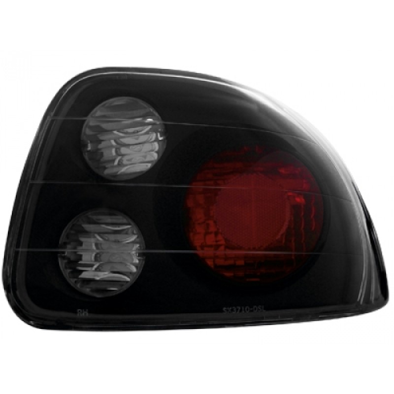 Πίσω φανάρια HONDA CRX DEL SOL (993-1997) - μαύρα - σετ 2τμχ.
