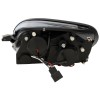 Φανάρια εμπρός Mercedes R170 SLK (1996-2004) angel eyes, μαύρα , με λάμπες (Η1) - σετ 2τμχ.
