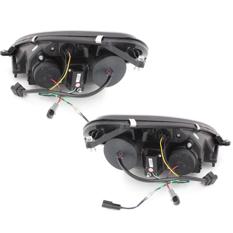 Φανάρια εμπρός Mercedes R171 CLK (2004-2011) led , με λάμπες (Η1) - σετ 2τμχ.