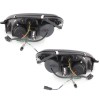 Φανάρια εμπρός Mercedes R171 CLK (2004-2011) led , μαύρα , με λάμπες (Η1) - σετ 2τμχ.