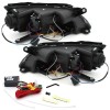 Φανάρια εμπρός Vw Tiguan (2007-2011) led , chrome , με λάμπες (Η1) - σετ 2τμχ.
