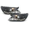 Φανάρια εμπρός Vw Tiguan (2007-2011) led , black , με λάμπες (Η1) - σετ 2τμχ.