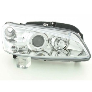 Φανάρια εμπρός Peugeot 106 angel eyes, με λάμπες (Η1) - σετ 2τμχ.