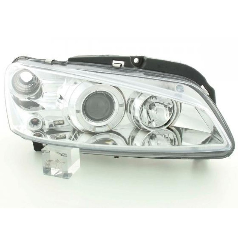 Φανάρια εμπρός Peugeot 106 angel eyes, με λάμπες (Η1) - σετ 2τμχ.
