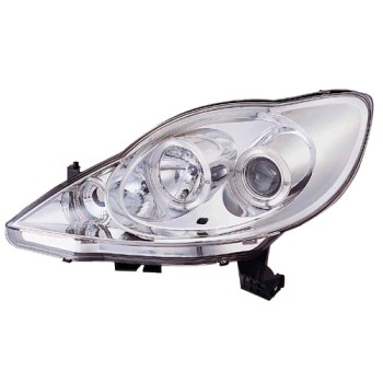 Φανάρια εμπρός Peugeot 107 (2005-2011) angel eyes, χωρίς λάμπες (Η7) - σετ 2τμχ.