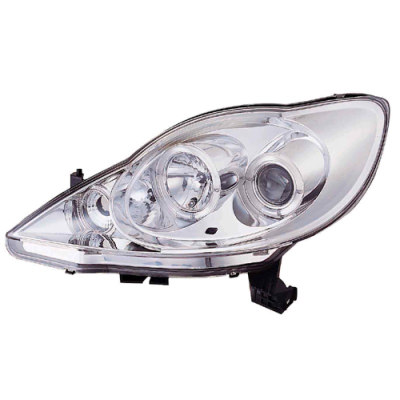 Φανάρια εμπρός Peugeot 107 (2005-2011) angel eyes, χωρίς λάμπες (Η7) - σετ 2τμχ.