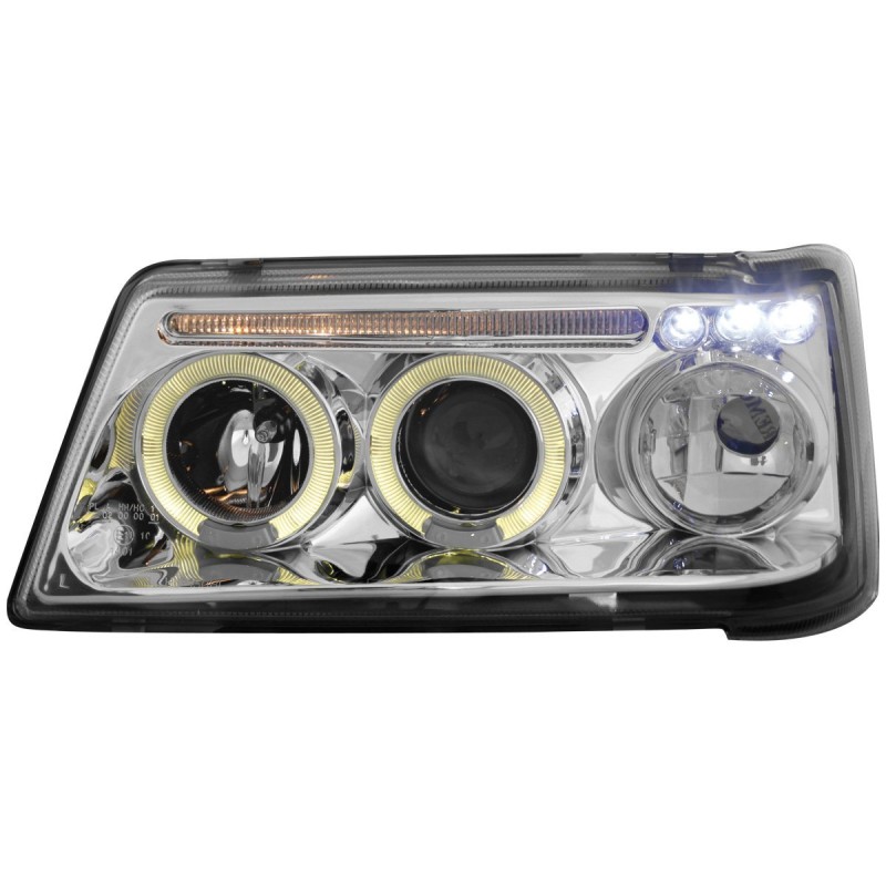 Φανάρια εμπρός Peugeot 205 angel eyes, με λάμπες (Η1) - σετ 2τμχ.
